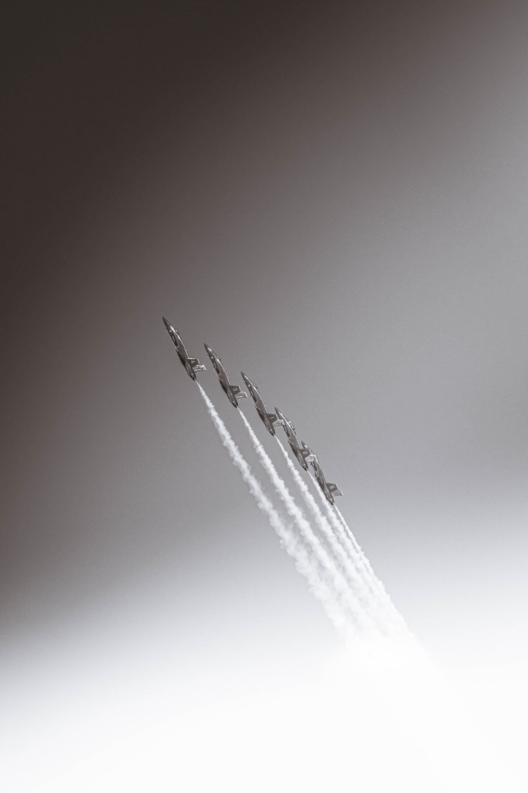 Aircraft flying in formation